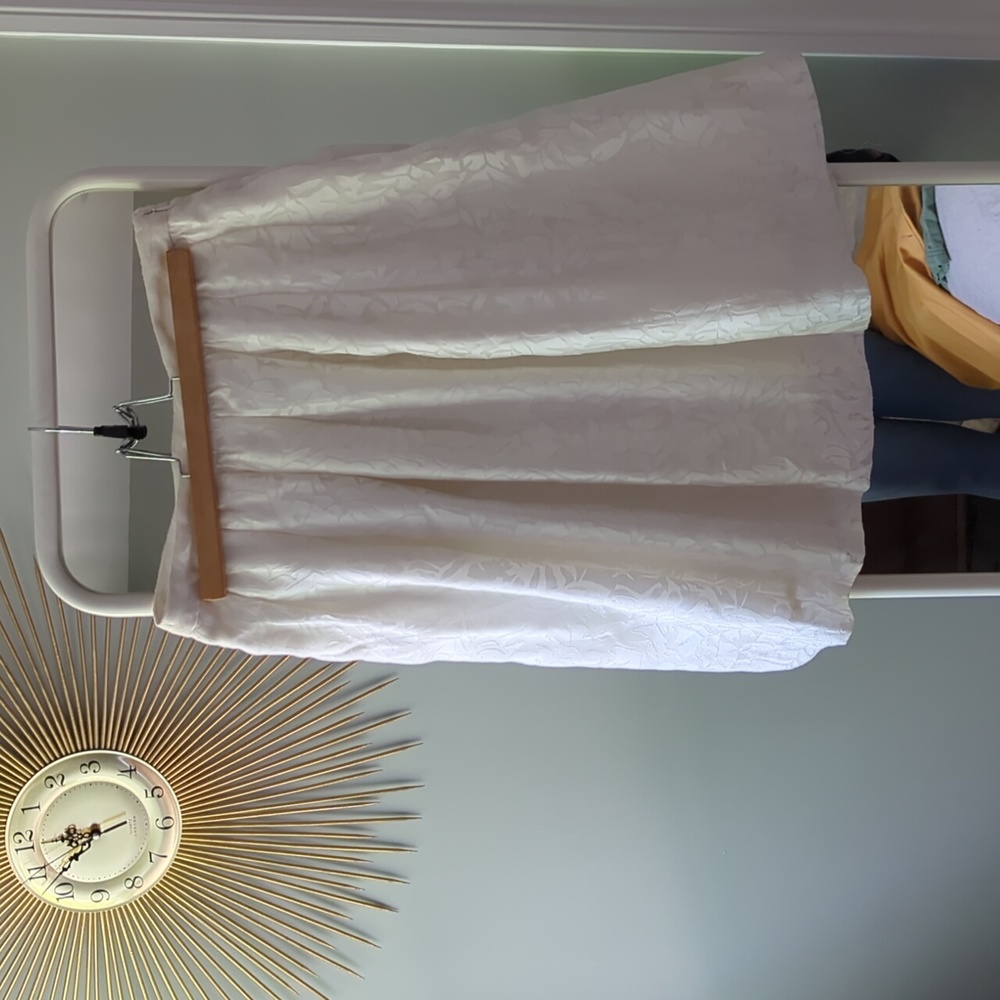 J.Crew Full White Midi Skirt Size 6